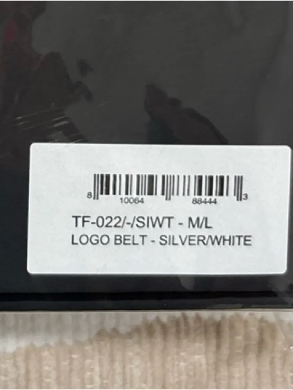 BRAND NEW UNOPENED TELFAR BELT! -- WHITE w/ SILVER BUCKLE